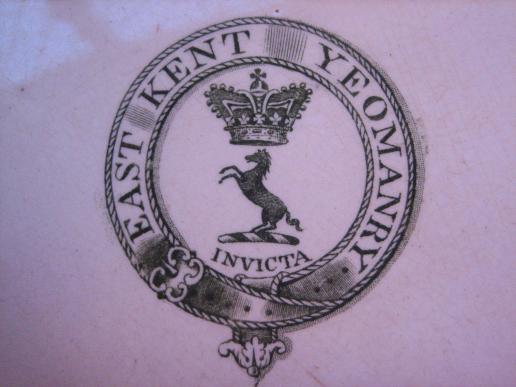 Regimental Plate East Kent Yeomanary Pre 1833