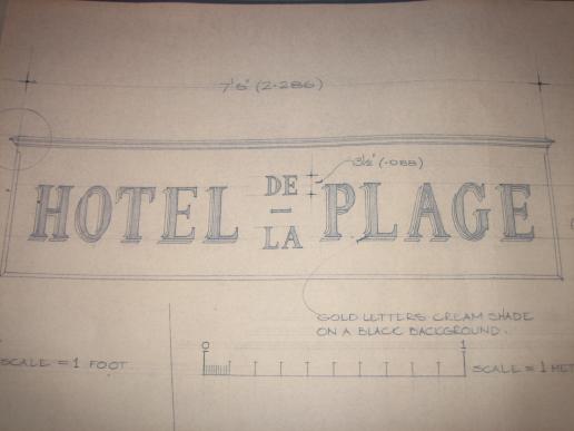 1967 Hotel De La Plage Signs Battle of Britain Film Lufflotte 11 H.Q.