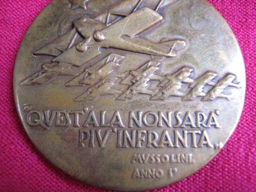 1932 Mussolini 10th Anniversary Air Force Medallion...Rare