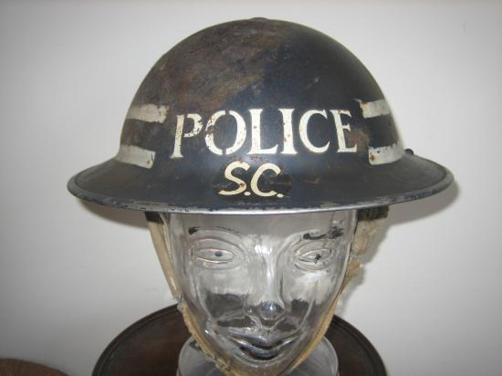 WW2 Special Constable Steel Helmet with 1939 Liner