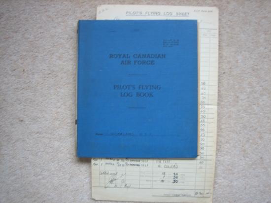 Royal Canadian Air Force Pilot's Flying Log Book