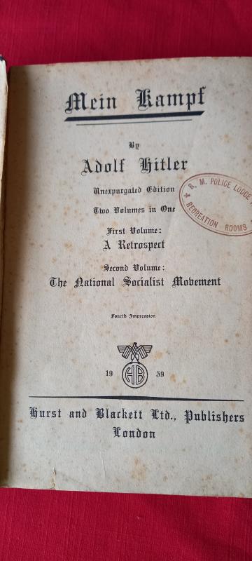 Mein Kampf  Two books in one edition.